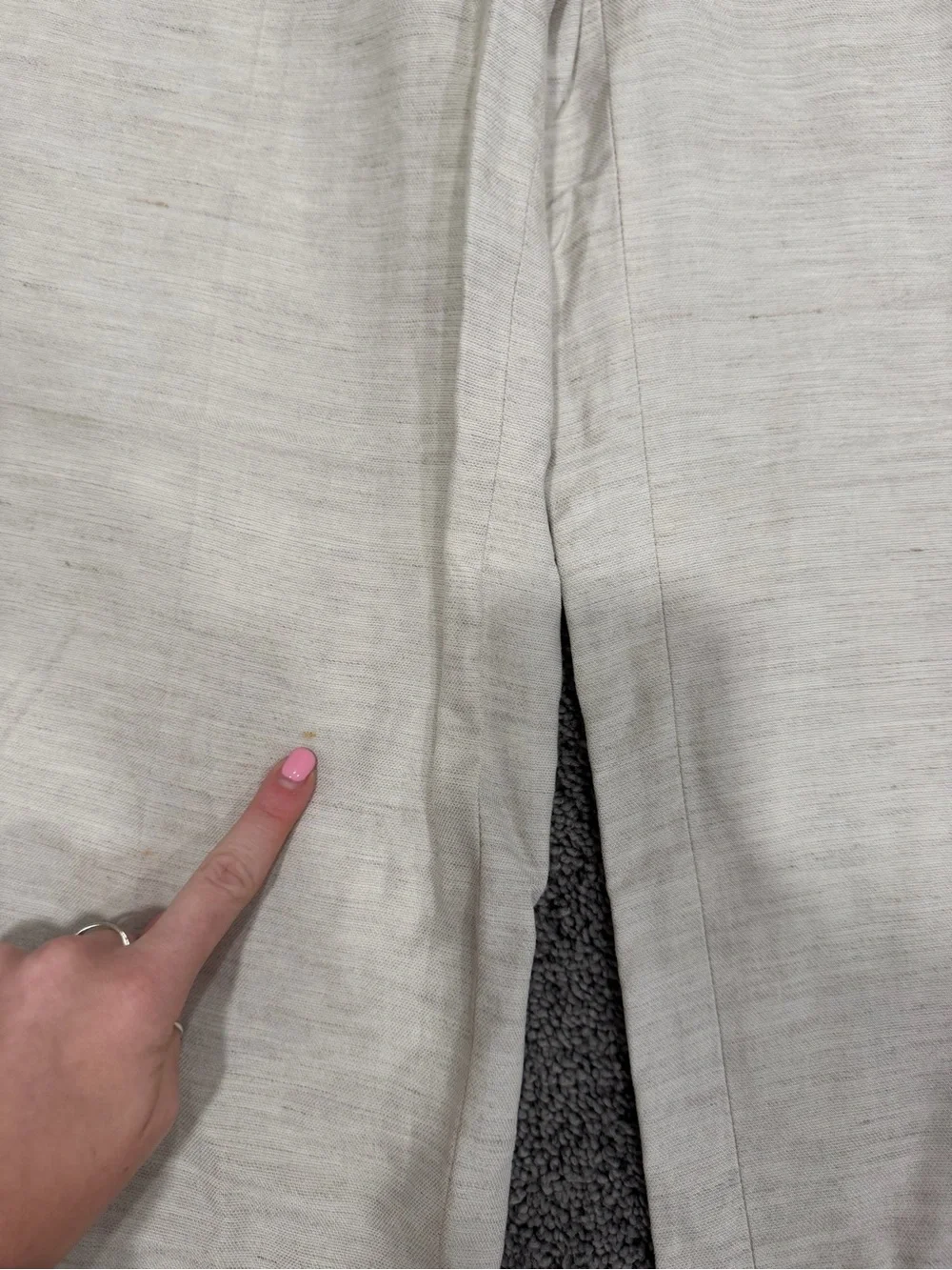 Wilfred Beige Wide-Leg Effortless Trousers